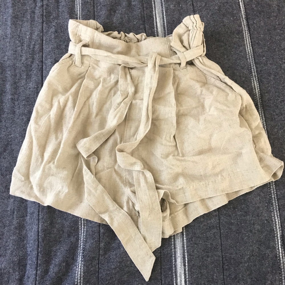 forever 21 beige canvas shorts